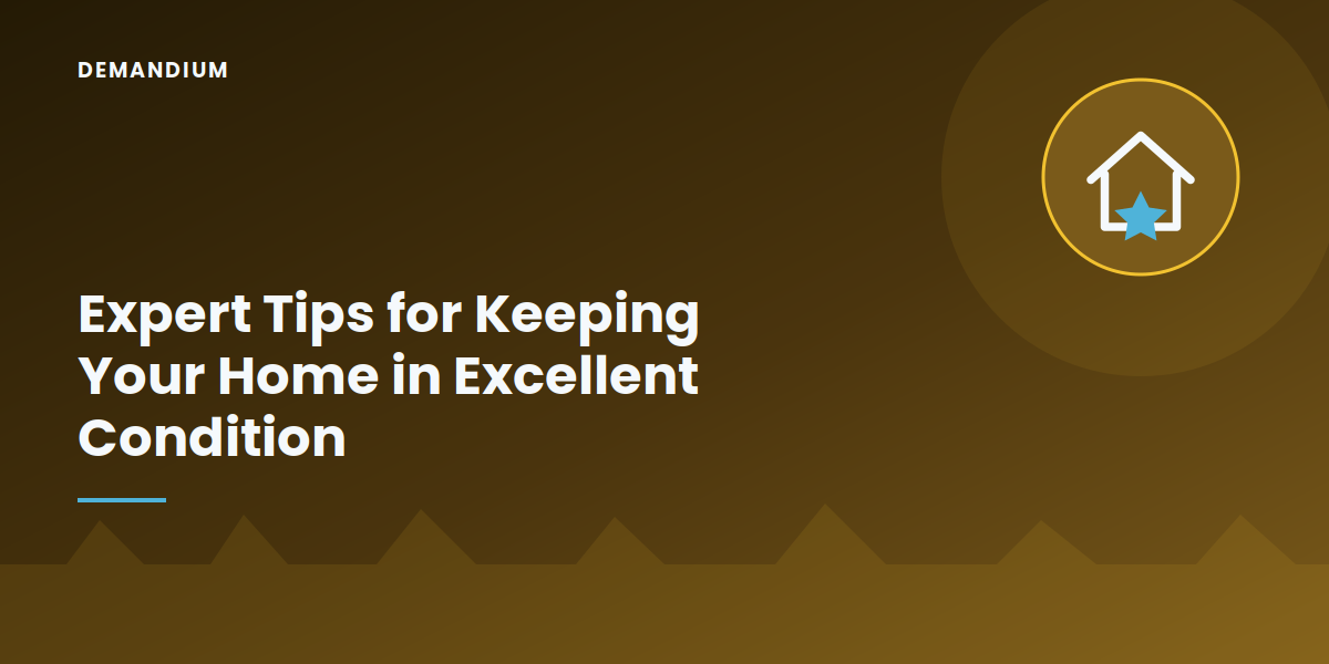 Expert Tips for Keeping Your Home in Excellent Condition