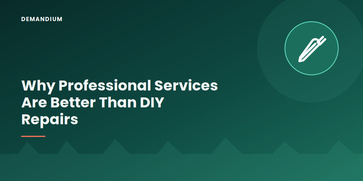 Why Professional Services Are Better Than DIY Repairs